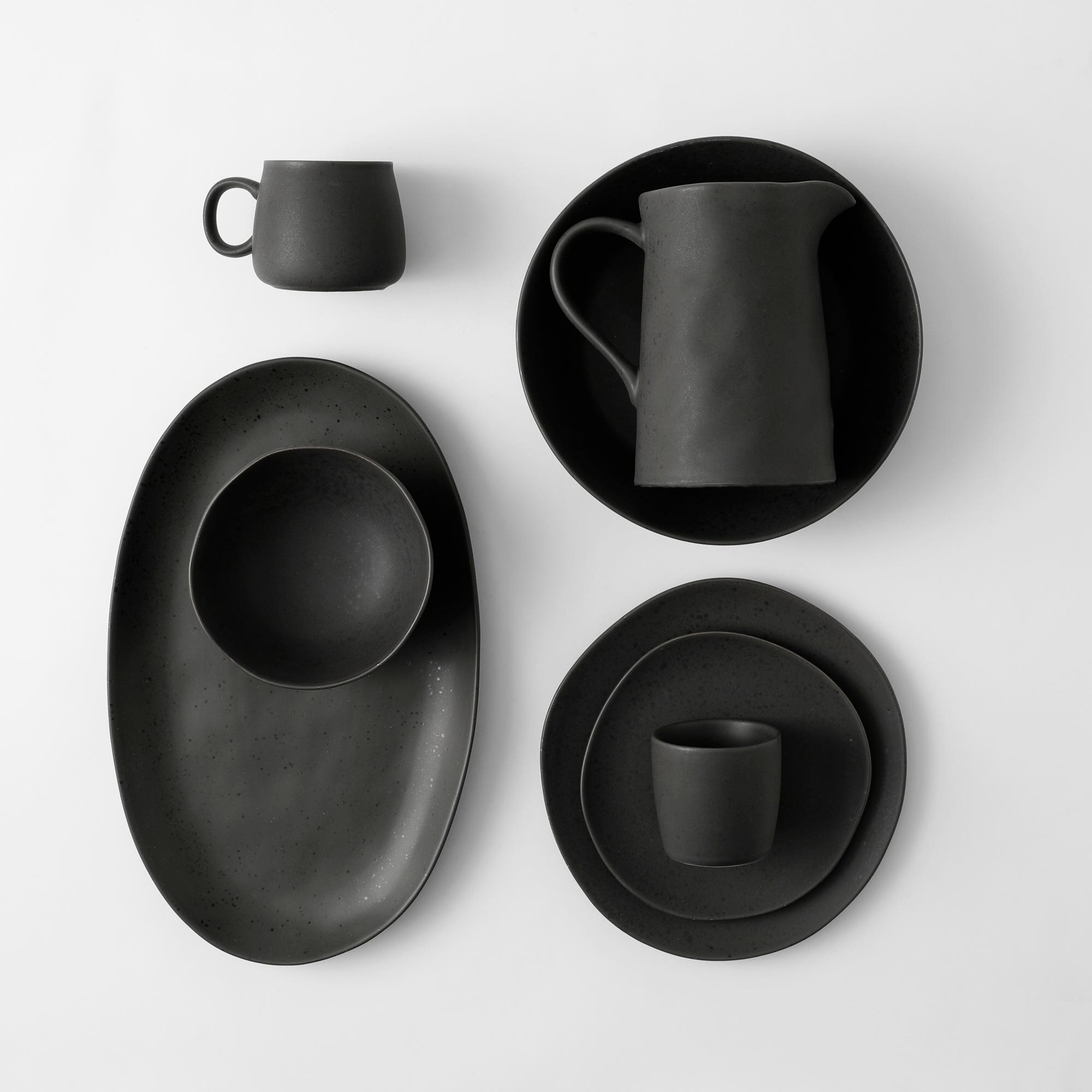 Neva Side Plate - Charcoal