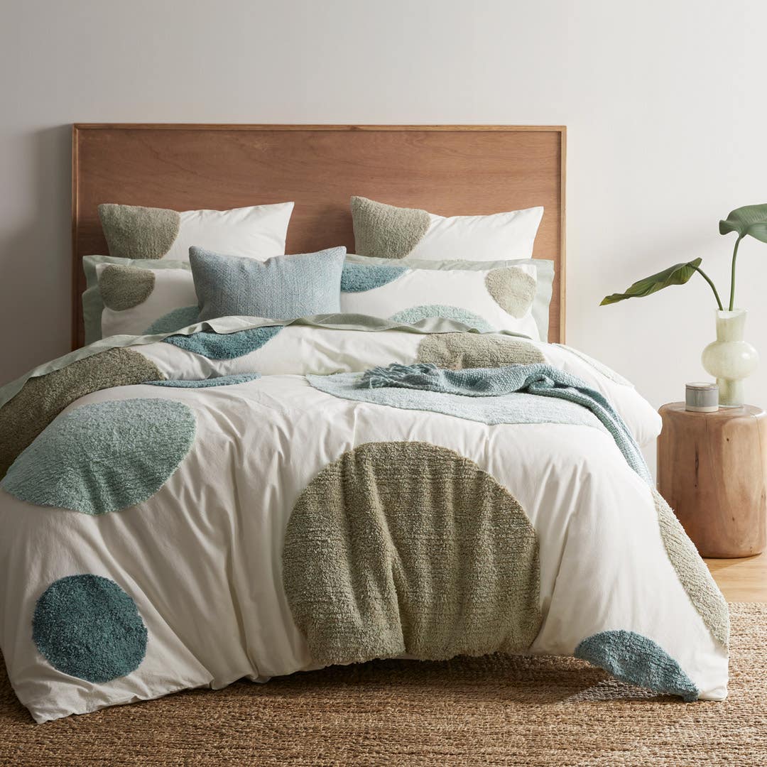 Hanna Quilt Cover - Light Blue