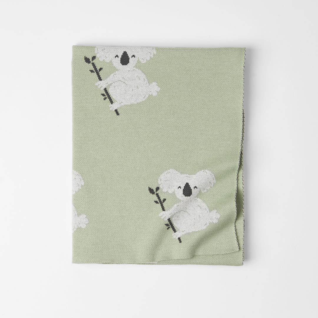 Koala Kids Knitted Throw