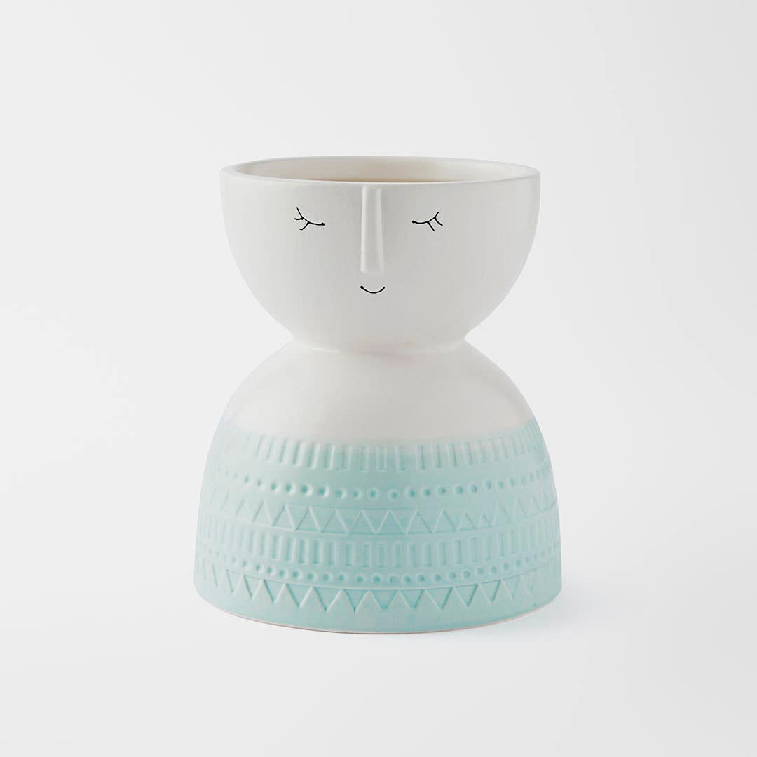 Anya Face Vase Small - Mint