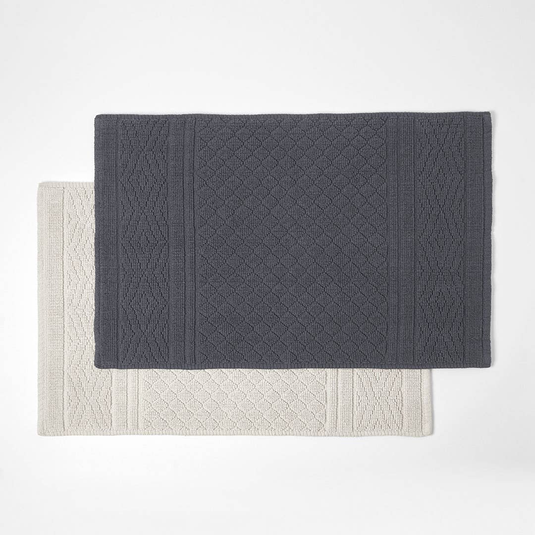 Milton Bath Mat - Charcoal