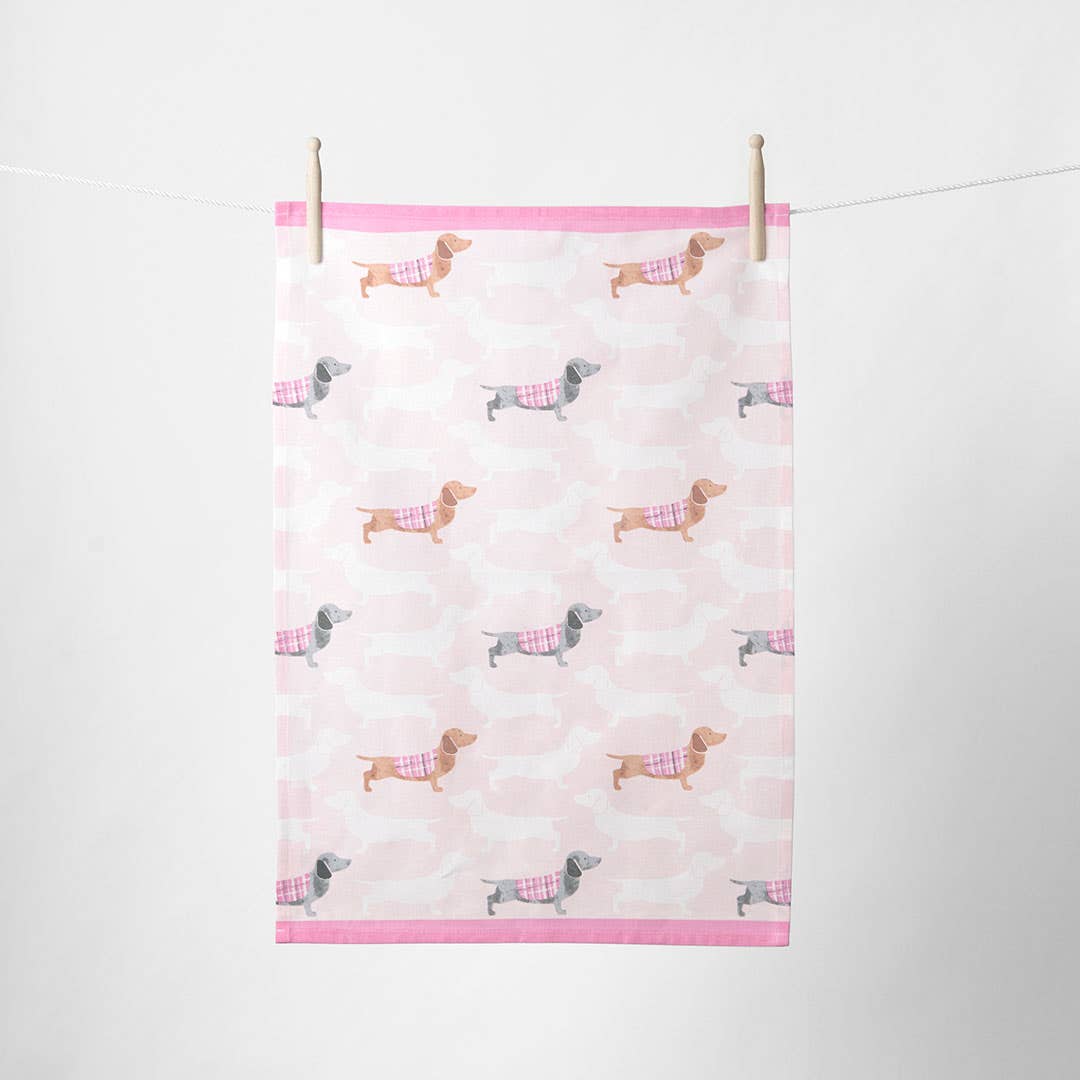 Dachsie Tea Towel