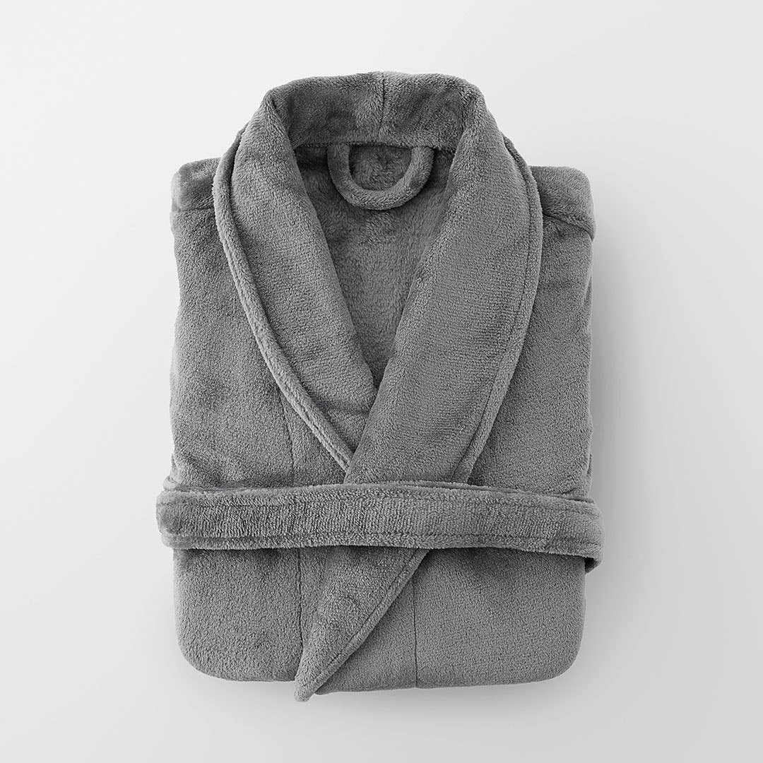 Plush Robe - Granite