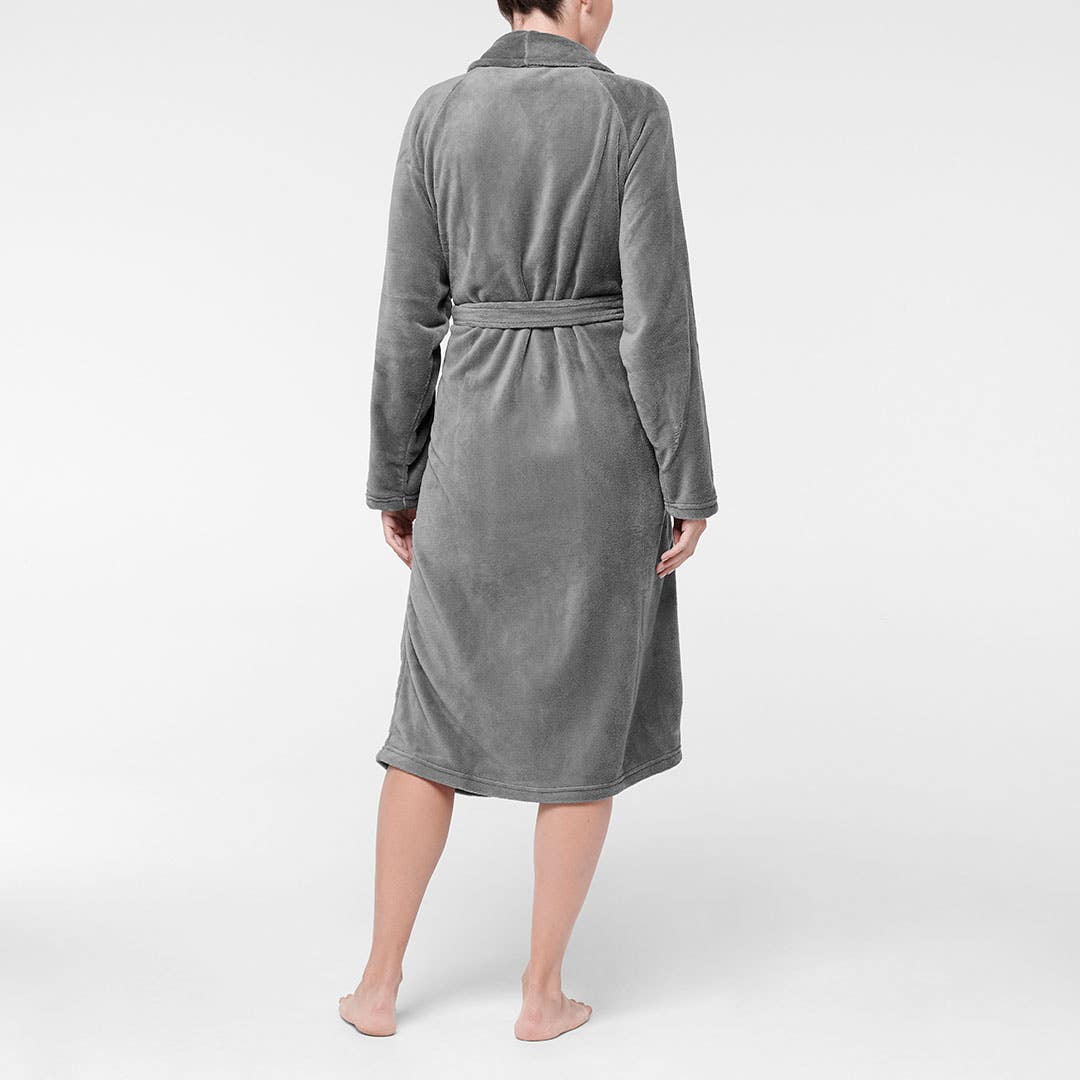 Plush Robe - Granite