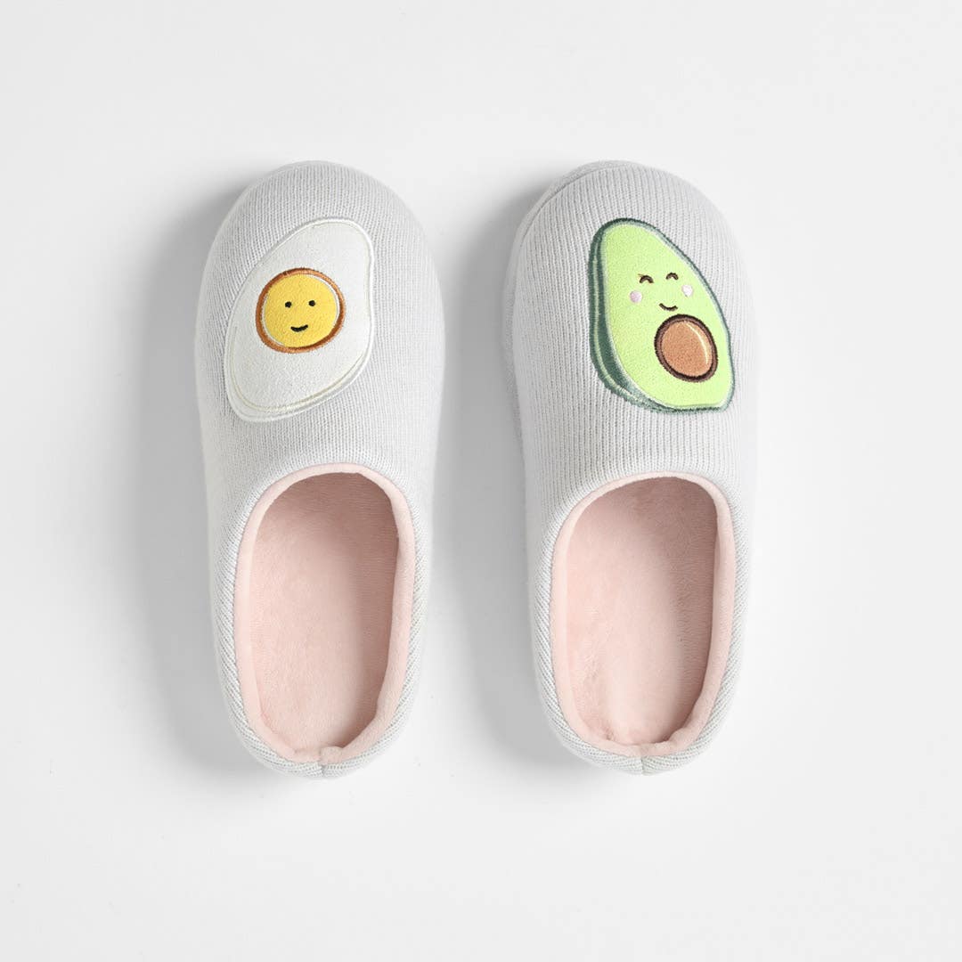 Eggs And Avocado Slippers