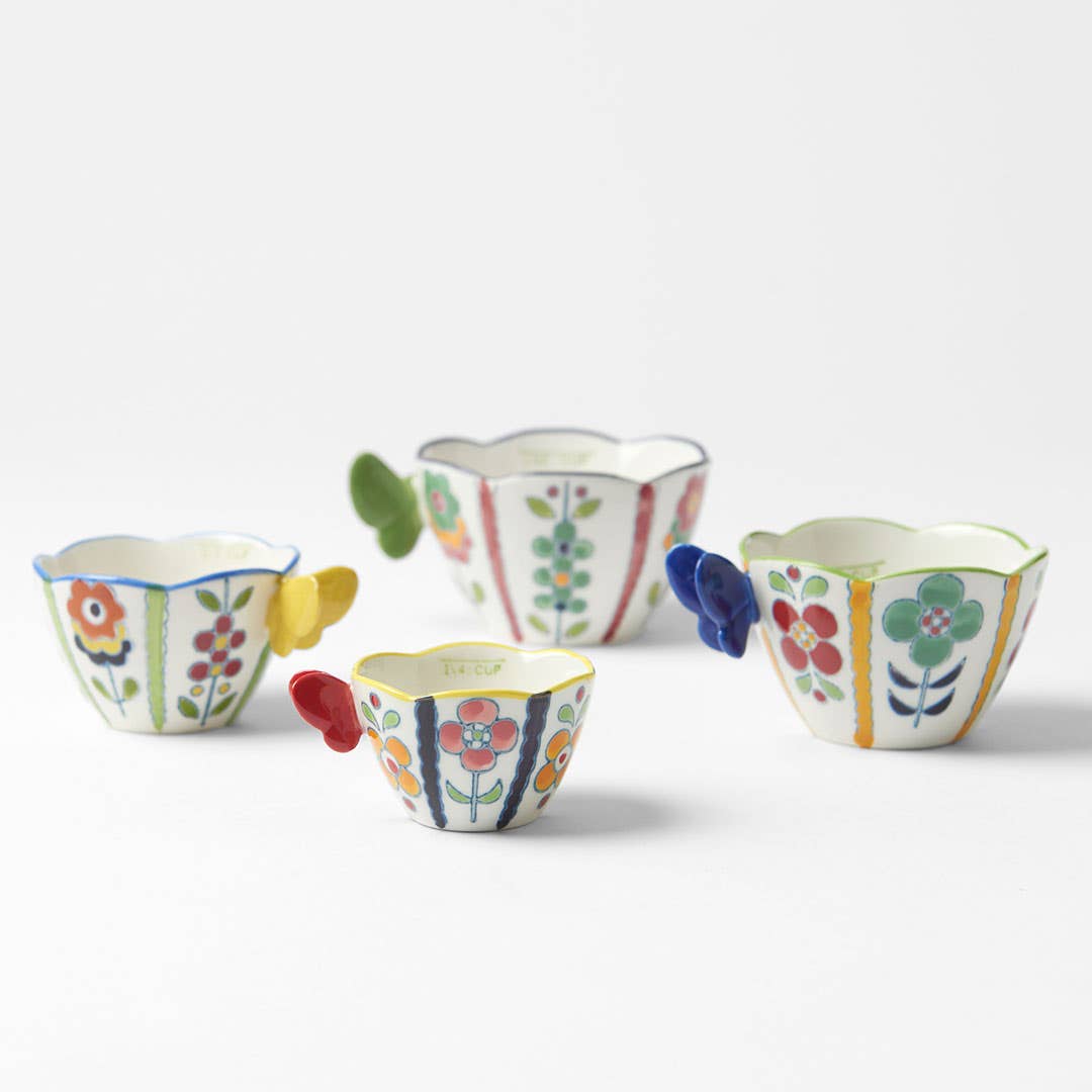 Florentino Measuring Cup Set Of 4 - Blue/Red/Green/Yellow