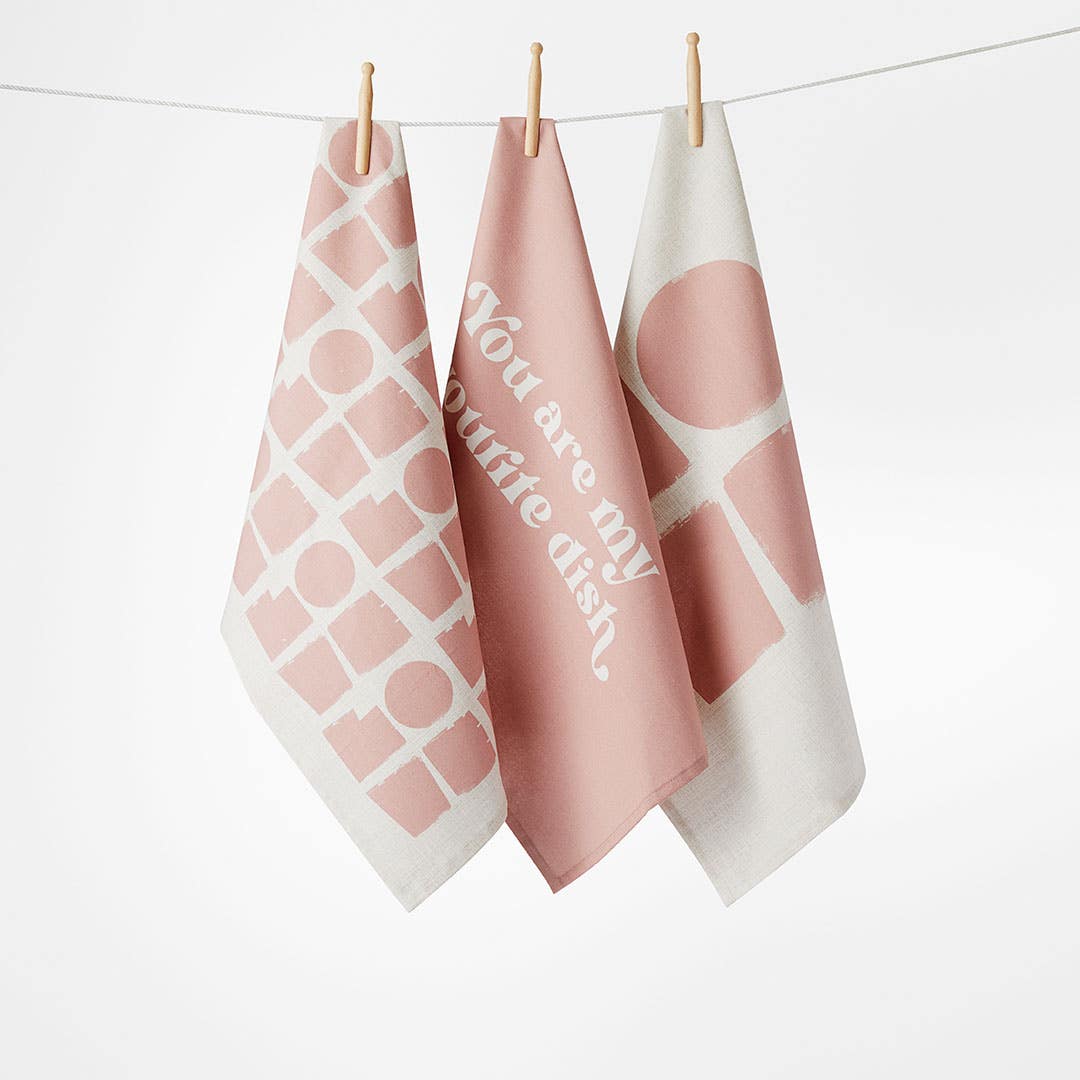 Love Tea Towels - Set Of 3