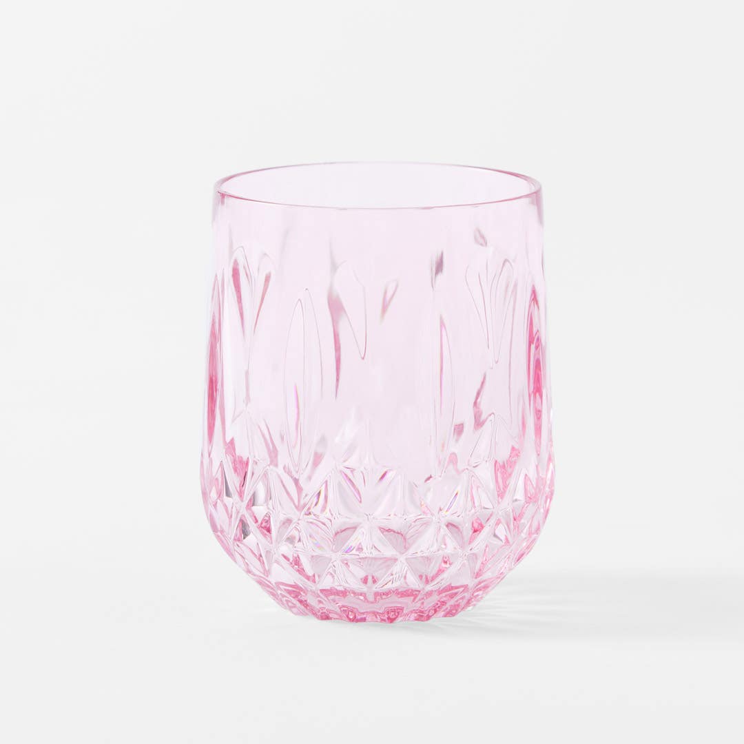 Crystal Look Outdoor Acrylic Drinkware - Pink