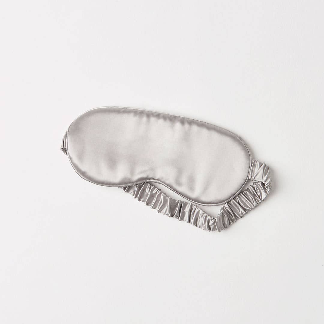 Silk Eye Mask - Silver