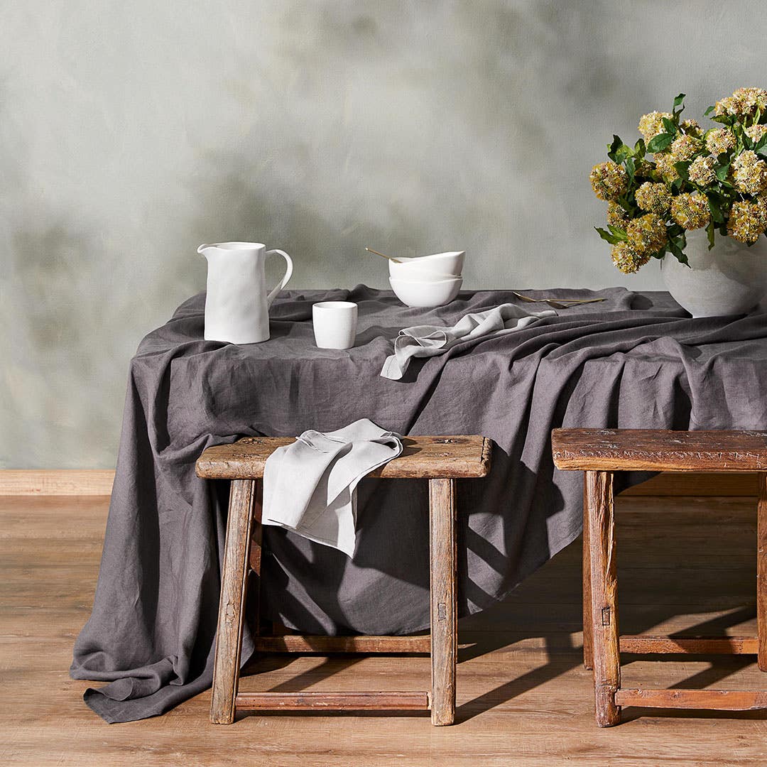 Milano Linen Napery - Charcoal