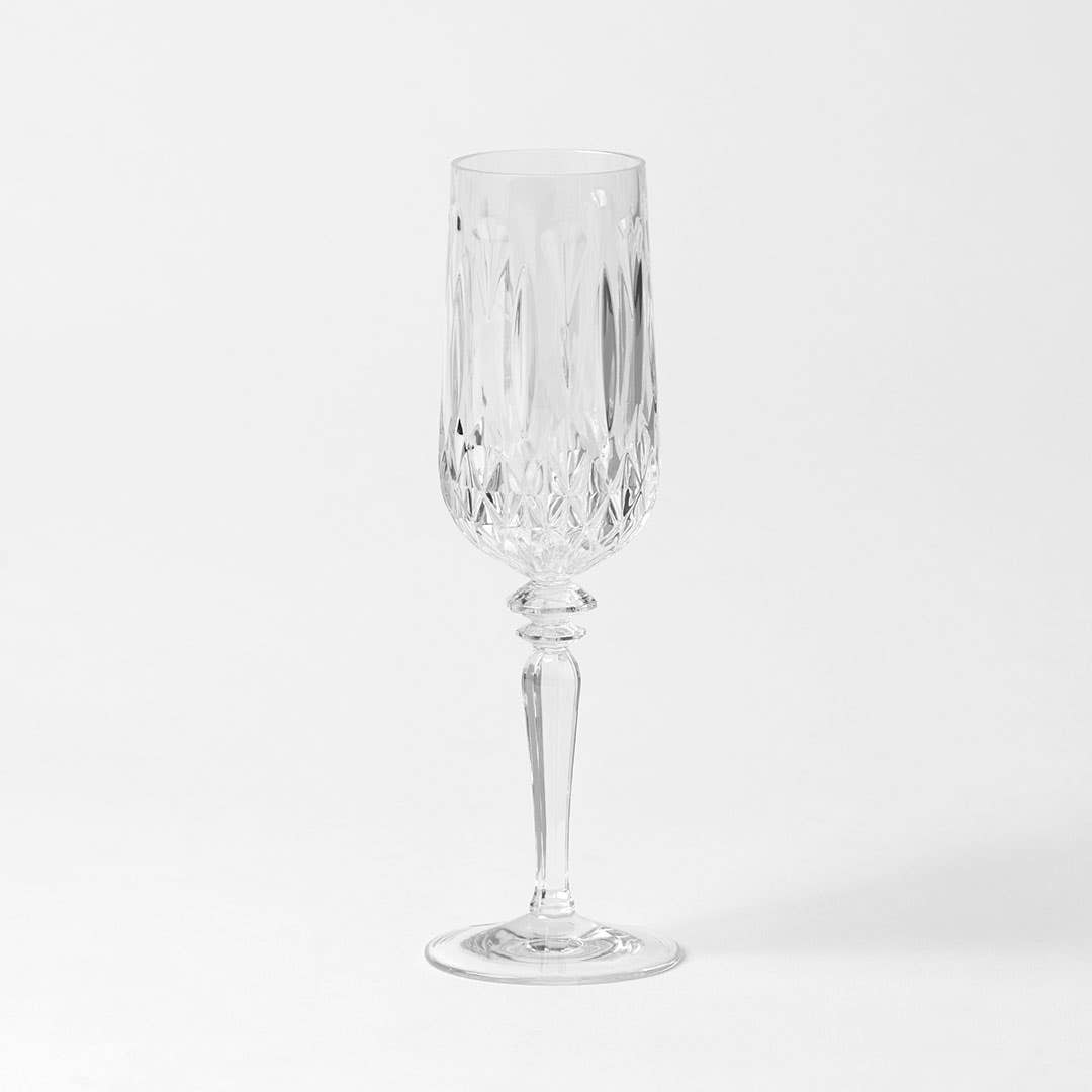 Crystal Look Champagne Flute - Clear