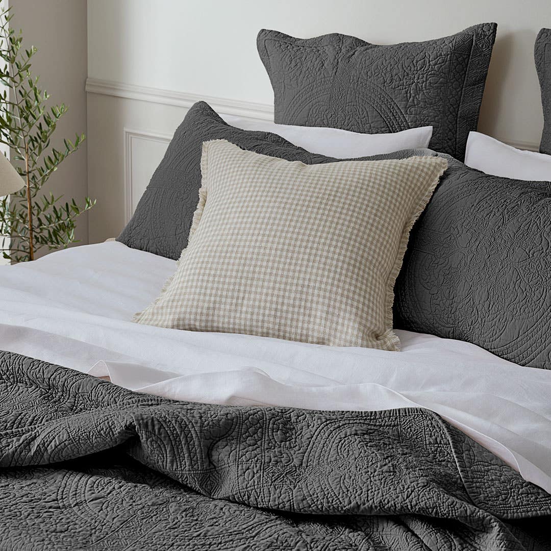 Artemida Bedspread - Charcoal