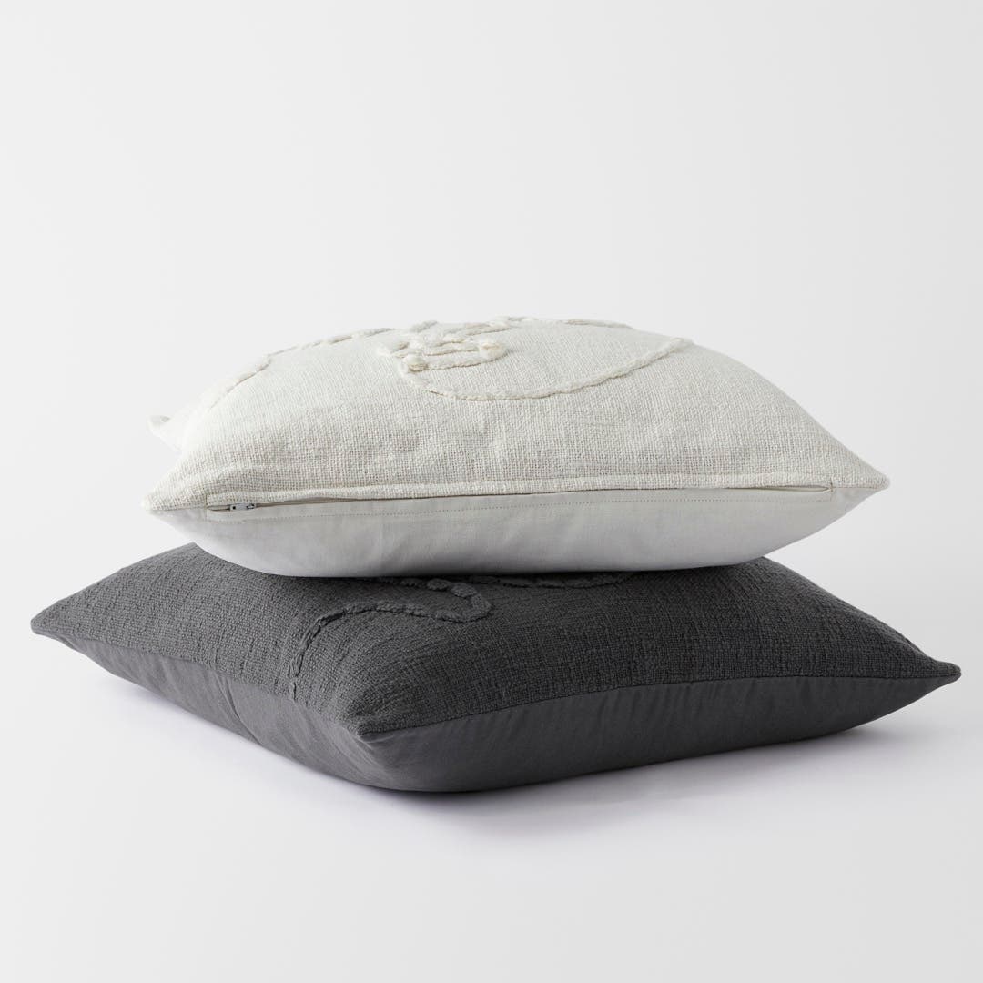 Anastasia Cushion - Charcoal