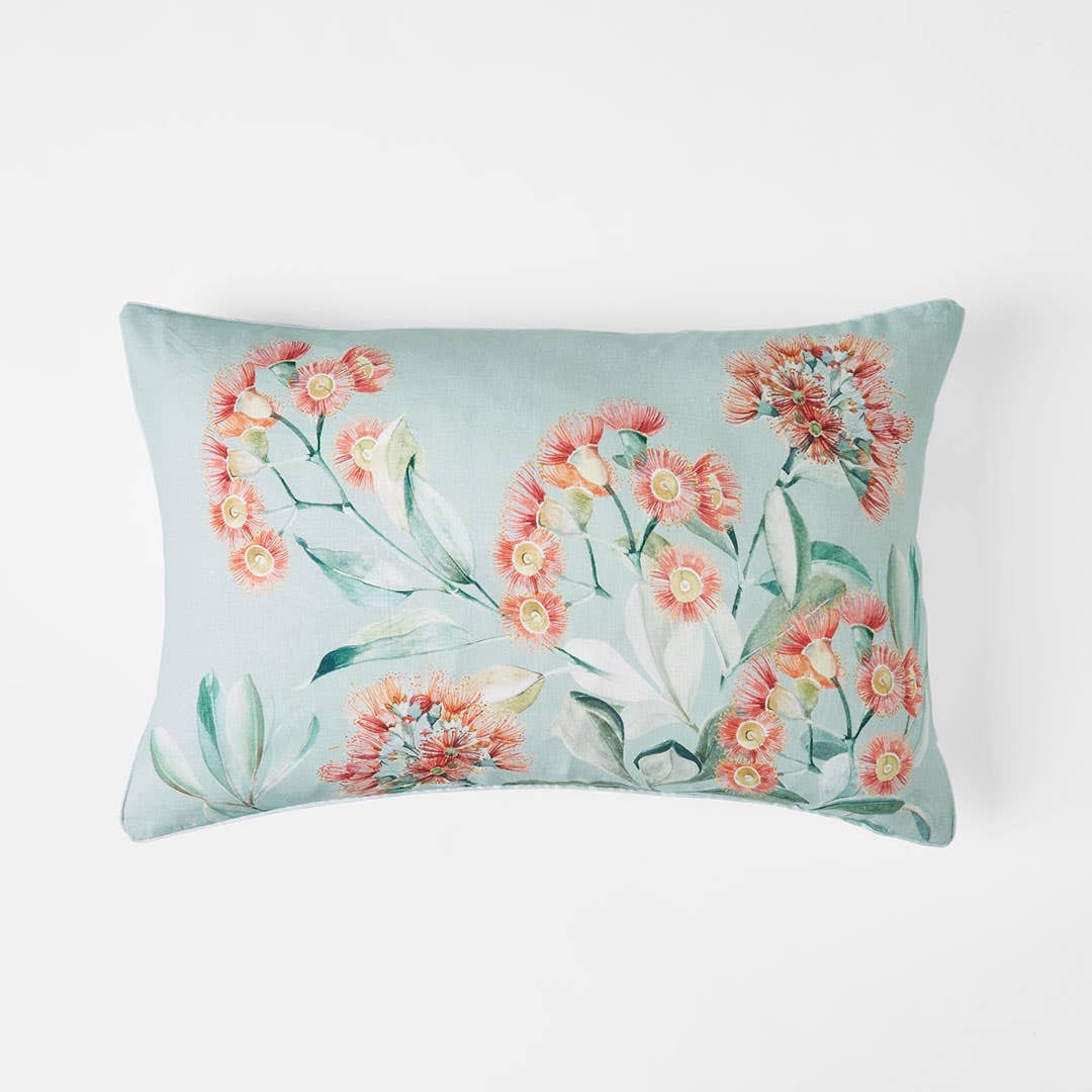 Currawong Cushion - Sage Floral